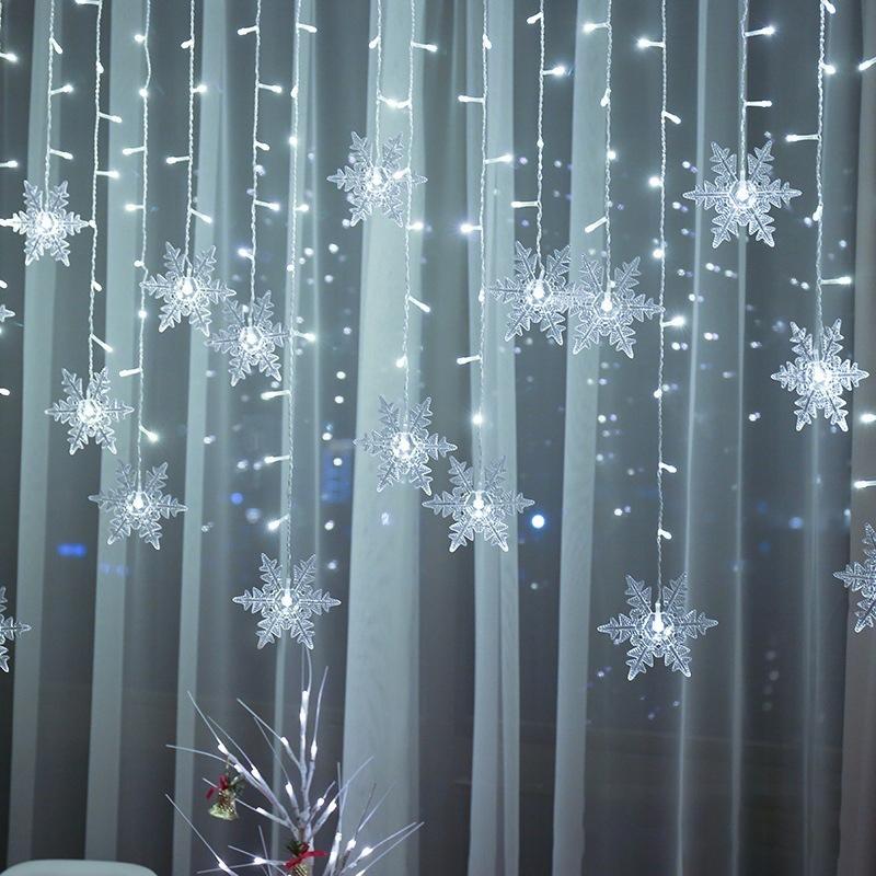 skorter | Curtain Snowflake Led String Lights