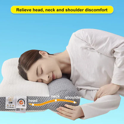 Skorter | Ergonomic Orthopedic Neck Supporting Pillow – For Side and Back Sleepers