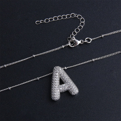 Skorter | Alphabet-Diamond-Pendant-Necklace