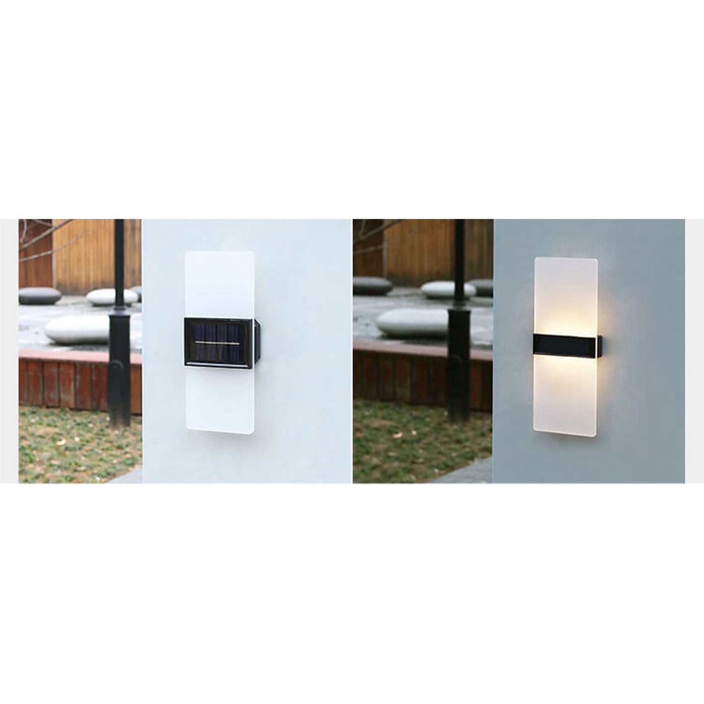 Skorter | LumaZen Solar LED Wall Lamp | Weatherproof | Solar Powered Outdoor Lighting | Garden & Patio Decor