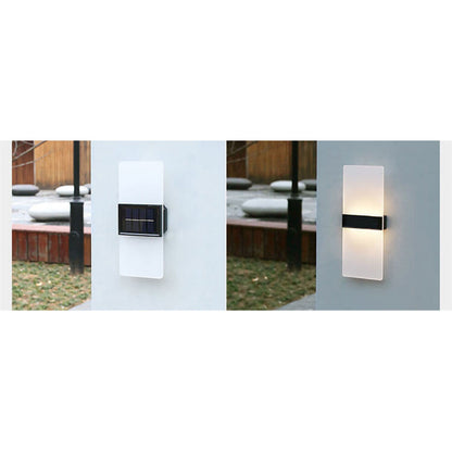 Skorter | LumaZen Solar LED Wall Lamp | Weatherproof | Solar Powered Outdoor Lighting | Garden & Patio Decor