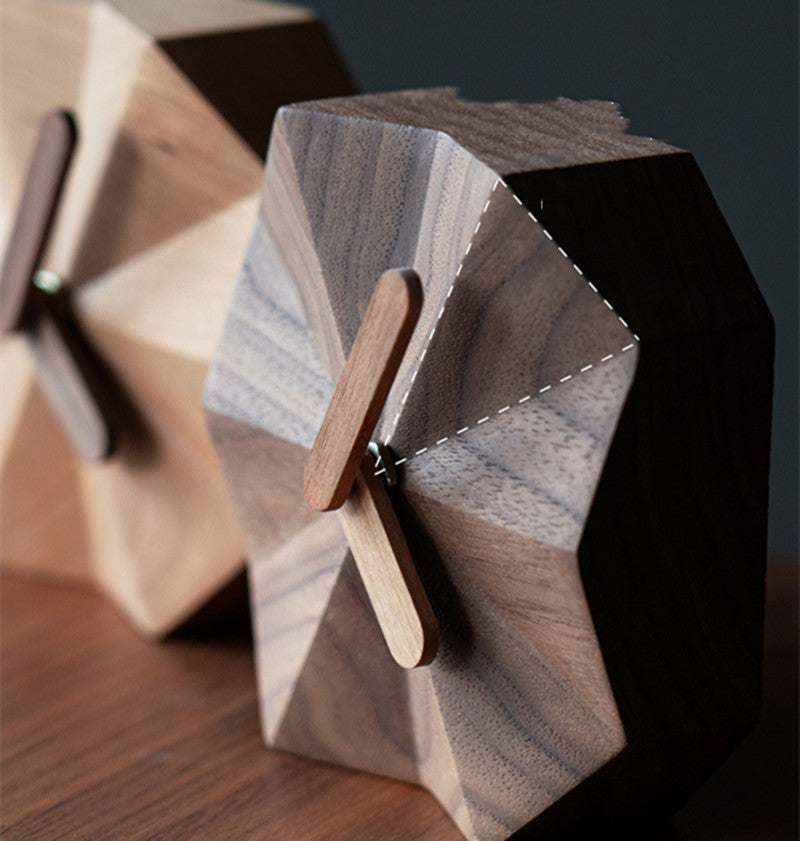 Skorter | Solid Wood Creative Angular Clock
