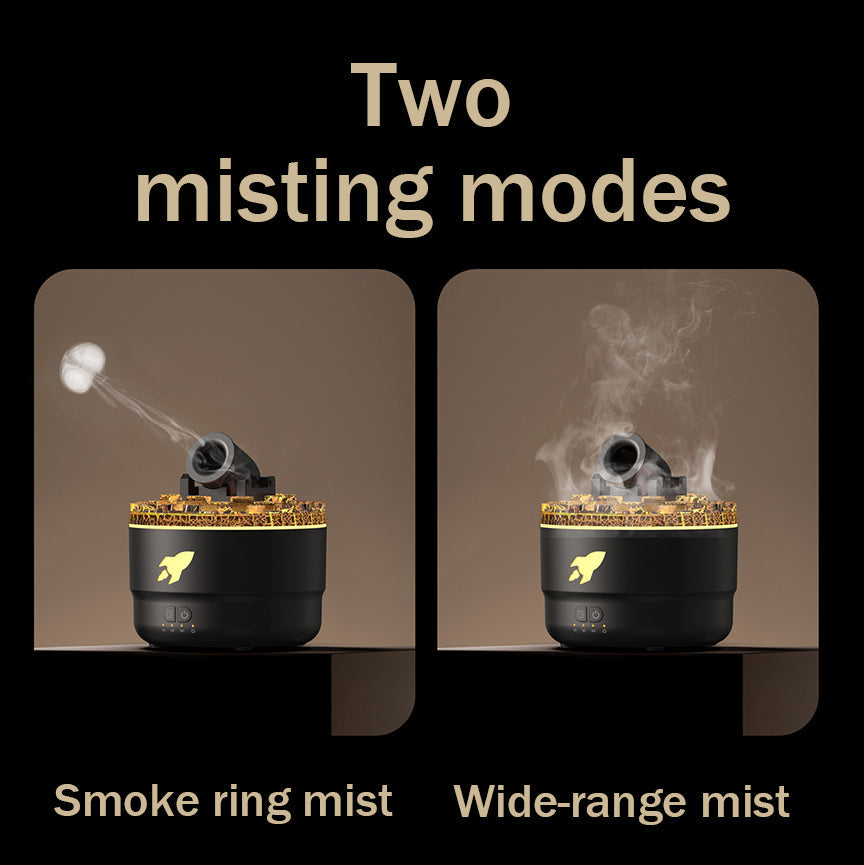 Skorter | Cannon Humidifier Aroma Diffuser Water Mist Night Light Lava Perfect Gift