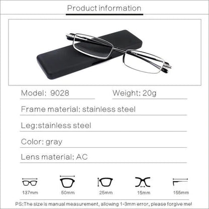 Skorter | Compact Mens & Ladies Folding Reading Glasses