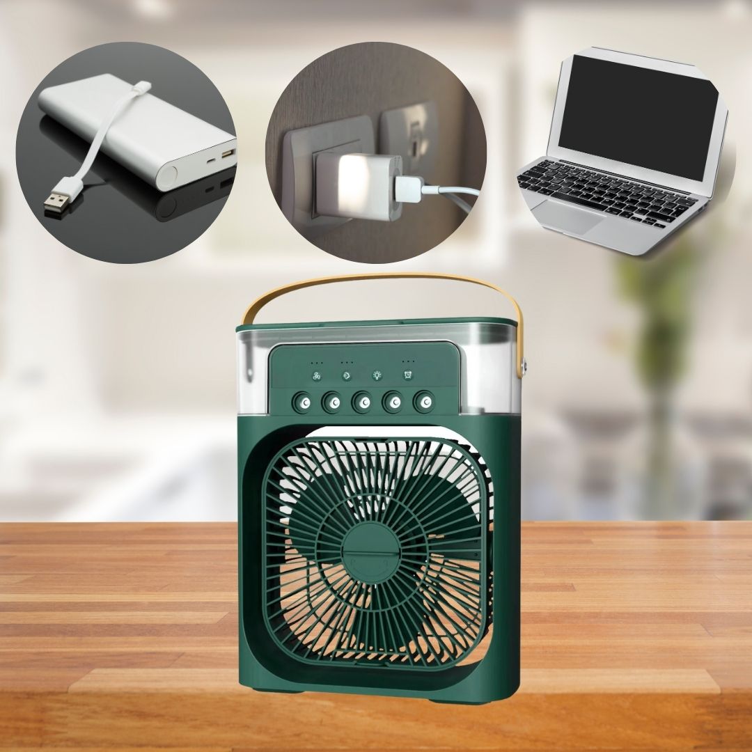 Skorter | 3-in-1 Air Cooler Humidifier | Portable, Adjustable Fan Speeds & Ideal for Bedrooms, Offices & Small Spaces
