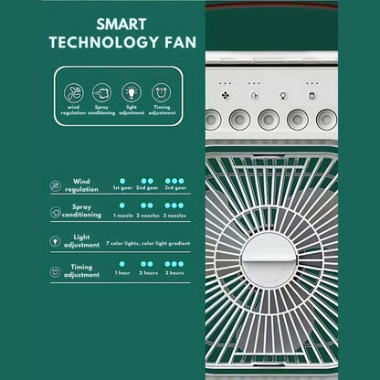 Skorter | 3-in-1 Air Cooler Humidifier | Portable, Adjustable Fan Speeds & Ideal for Bedrooms, Offices & Small Spaces