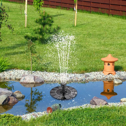 Skorter | SolarSpring Vital Solar Fountain | Floating Pond Pump | Garden Decoration | Solar Water Feature for Outdoors