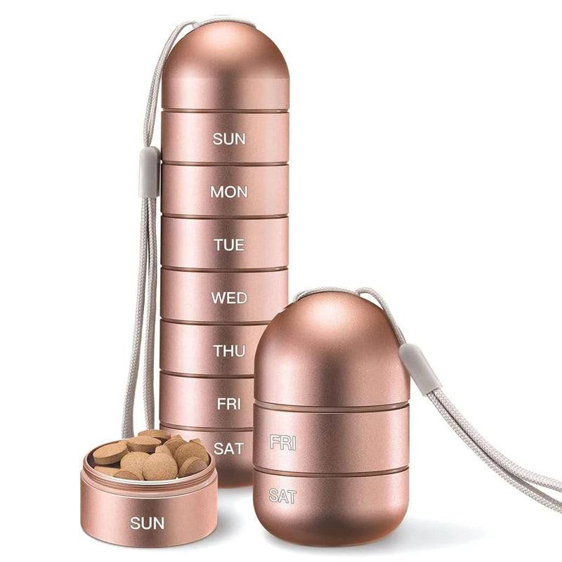 Skorter | 7 Days Portable Pill Organizer for Travel