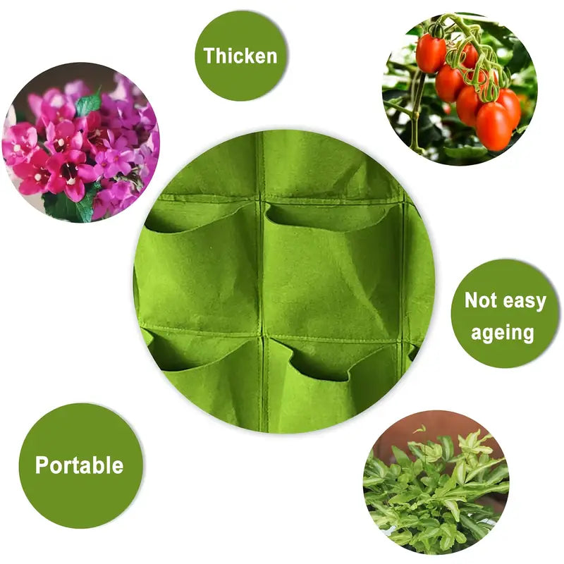 Skorter | Felt Plant Bag for Vertical Wall Mounting – Three-dimensional, Non-woven Plant Bag