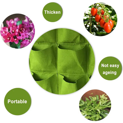 Skorter | Felt Plant Bag for Vertical Wall Mounting – Three-dimensional, Non-woven Plant Bag