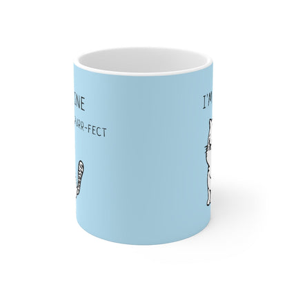 Skorter | Feline Purr-Fect Mug in Blue