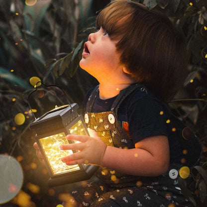 Skorter | Solar LED Lantern with Fairy Lights – Decorative Garden Lamp for Outdoors and Terrace