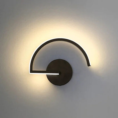 Skorter | Modern LED Wall Lamp Black/White Metal