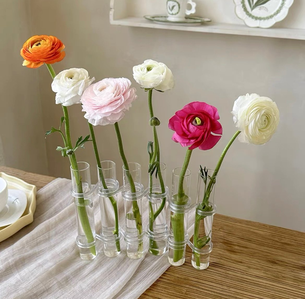 Skorter | Flexible Flower Vases with Hinges | Modern Glass Tube Vase
