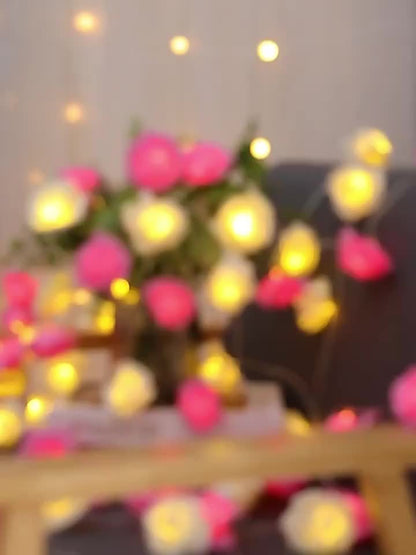 Skorter | BloomLights - LED Pink Flower Chain Lighting