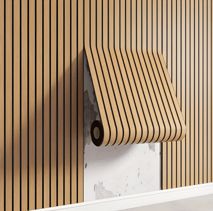 Skorter | 3D Acoustic Panel – Self-Adhesive Wood-Effect Wall Panels