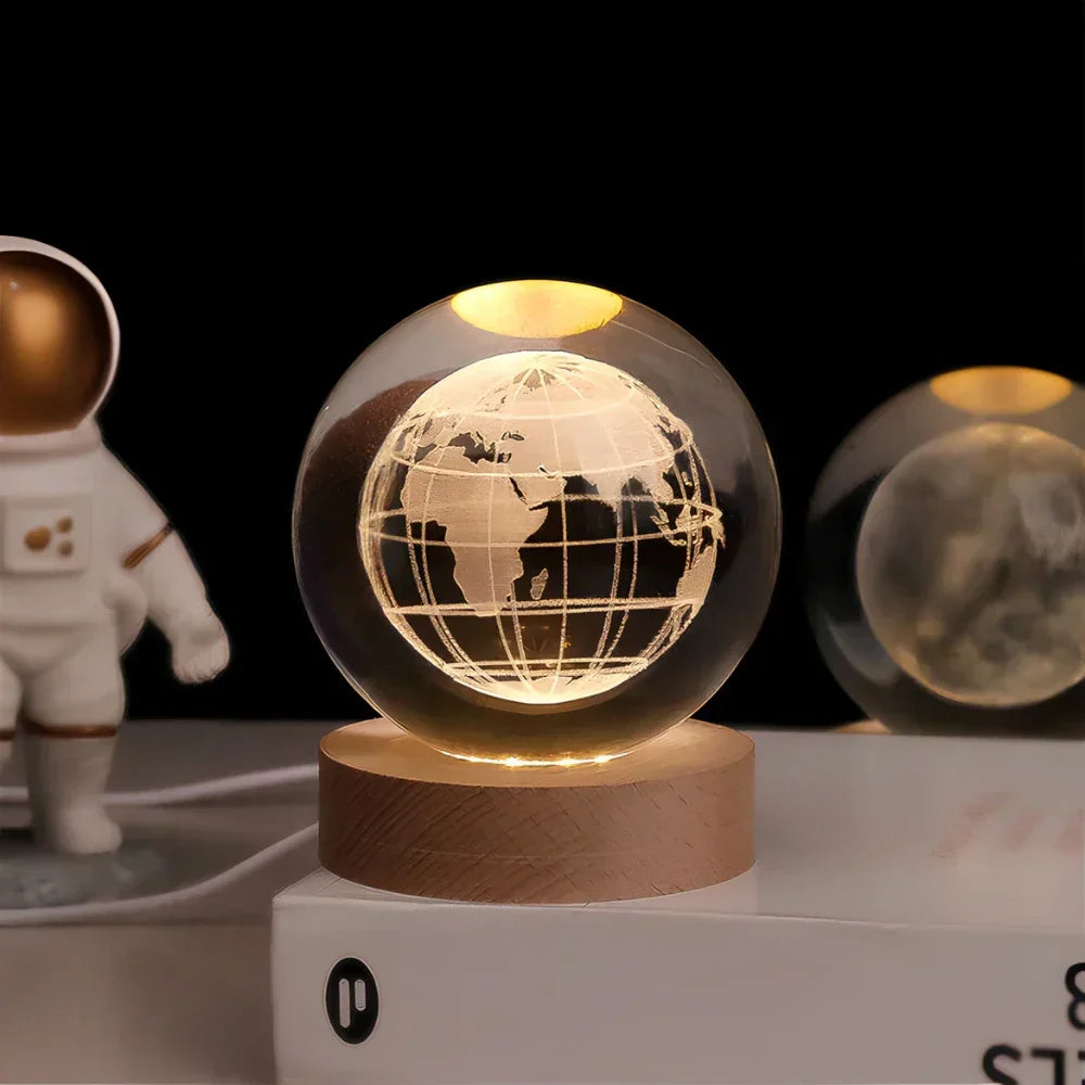 Skorter | 3D Engraved Crystal Sphere - Celestia