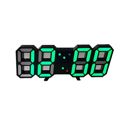 Skorter | PixelTime Clock – Modern 3D LED Digital Wall Clock with Temperature, Date & Alarm