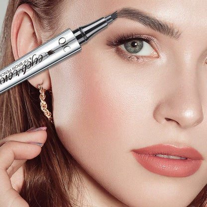 3D Waterproof Microblading Eyebrow Pen 4 Fork Tip Tattoo Pencil - SKØRTER