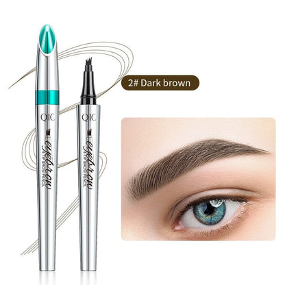 3D Waterproof Microblading Eyebrow Pen 4 Fork Tip Tattoo Pencil - SKØRTER