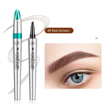 3D Waterproof Microblading Eyebrow Pen 4 Fork Tip Tattoo Pencil - SKØRTER