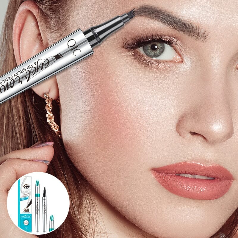 3D Waterproof Microblading Eyebrow Pen 4 Fork Tip Tattoo Pencil - SKØRTER