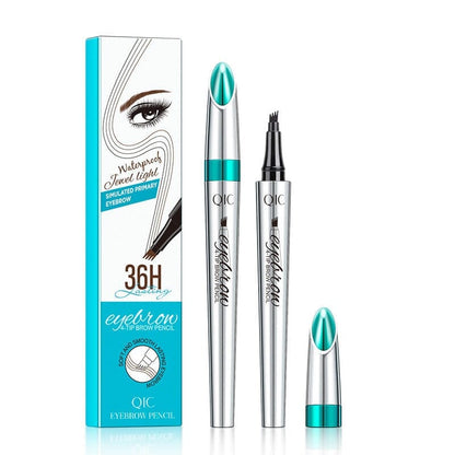 3D Waterproof Microblading Eyebrow Pen 4 Fork Tip Tattoo Pencil - SKØRTER