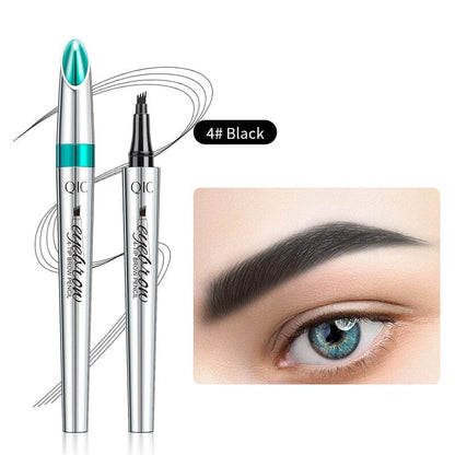 3D Waterproof Microblading Eyebrow Pen 4 Fork Tip Tattoo Pencil - SKØRTER