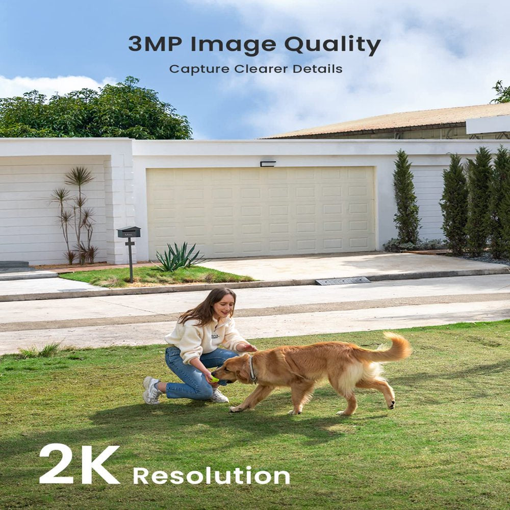 Skørter | Solør Wireless Security Cameras Outdoor, Wifi, Iegeek 2K Color Night Vision, Spotlight & Siren Alarm, Outdoor Camera with AI Motion Detection