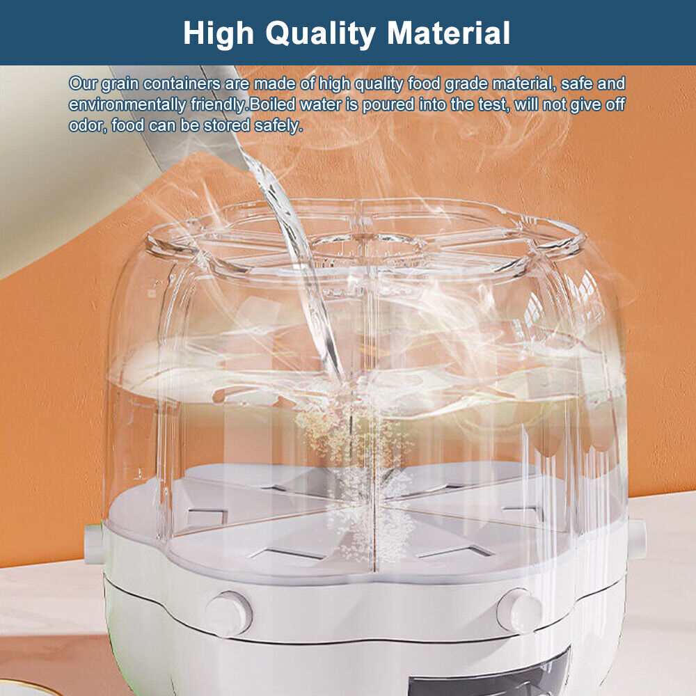 Skorter | Kitchen Dry Food Sealed Storage Container Cereal Box Breakfast Dispenser Rice Container UK