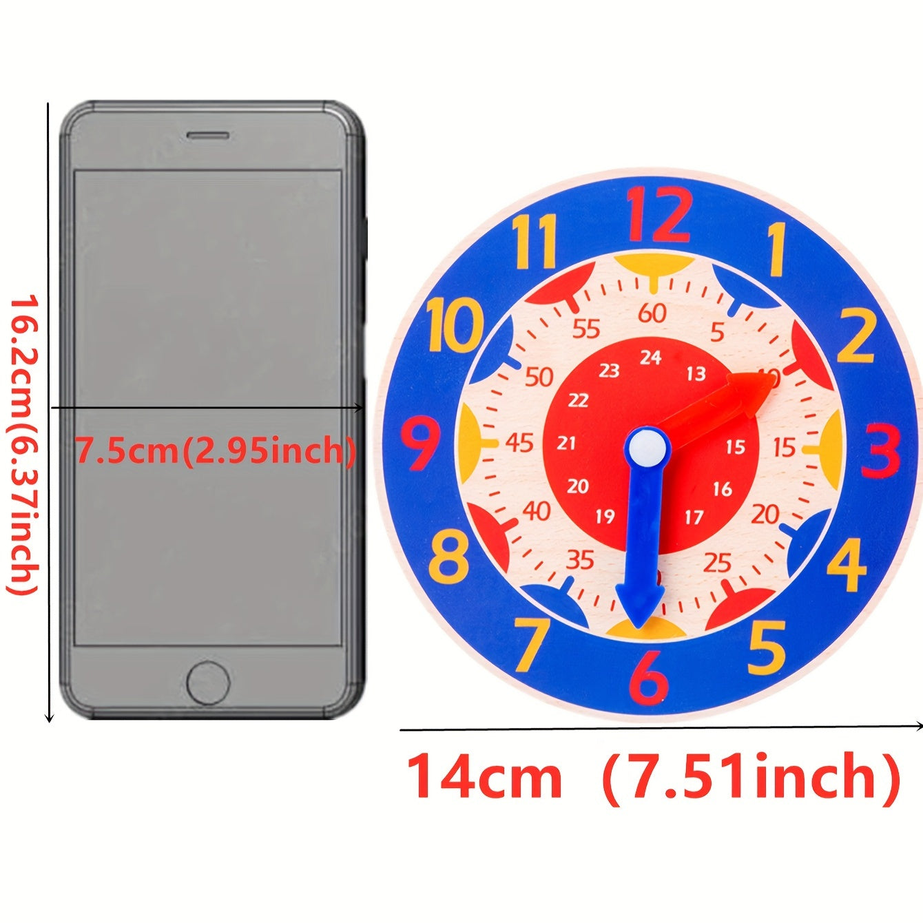 Skorter | Three Educational Clock - Play Clock for Kids to Learn Time, Perfect for Christmas and Halloween Gifts
