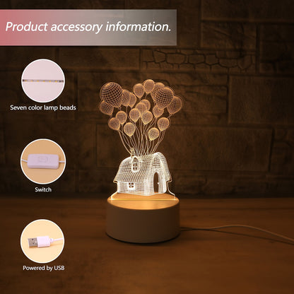 Skorter | LumiBalloon - 3D LED Balloon House Night Light USB powered