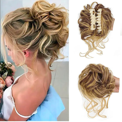 Skorter | Curly Hair Bun – Clip-in Hair Piece with Volume and Natural Look