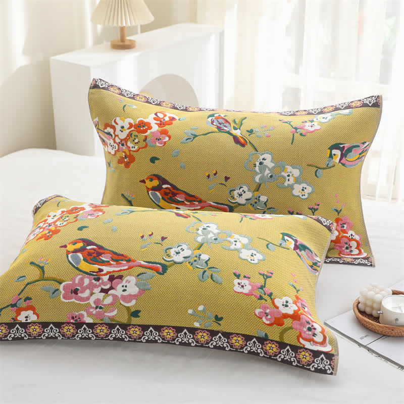 Skorter | Cotton Gauze Pastoral Style Pillow Towel(2PCS)
