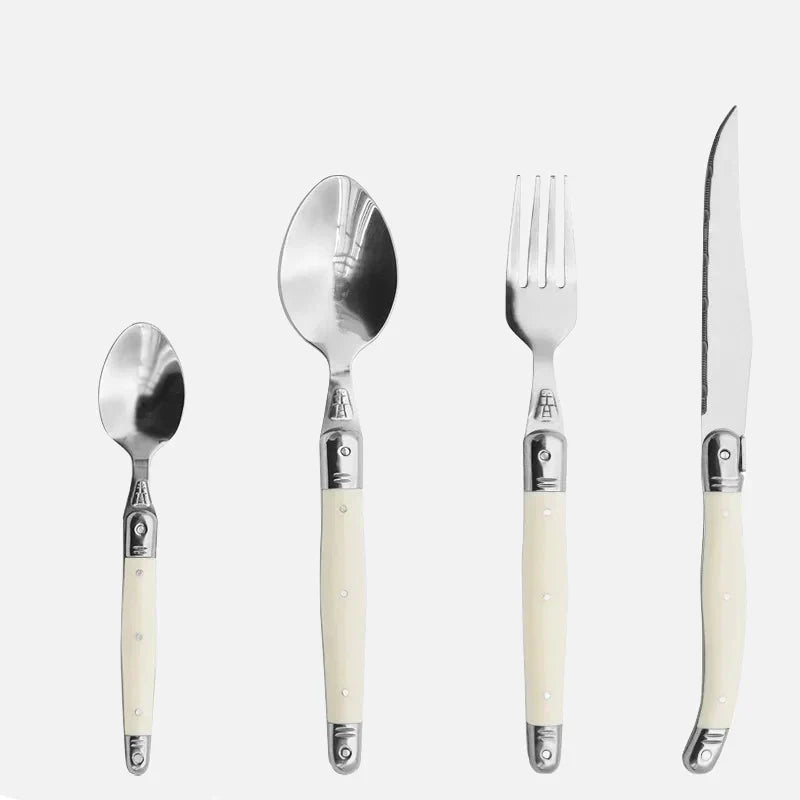 Skorter | IvoryElegance – Luxury Laguiole Cutlery Set with Timeless Style