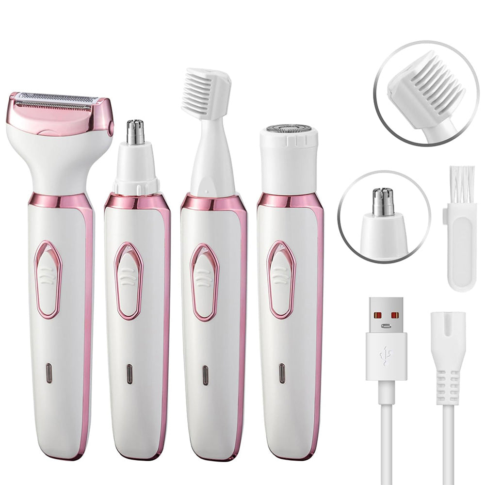 Skorter | 4-in-1 Rechargeable Electric Shaver for Women