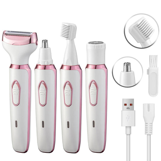 Skorter | 4-in-1 Rechargeable Electric Shaver for Women