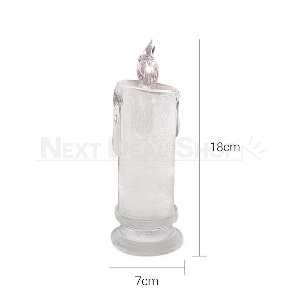 Skorter | 4 Pcs - Elegant LED Warm White Crystal Centerpiece Light