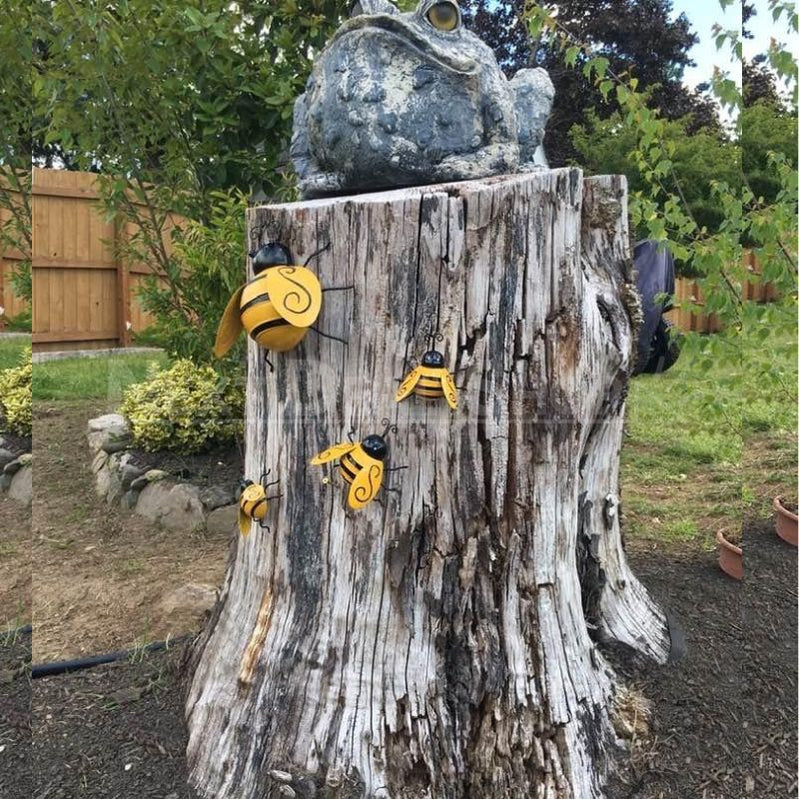 Skorter | 4 Pcs Metal Bumblebee Wall Decor