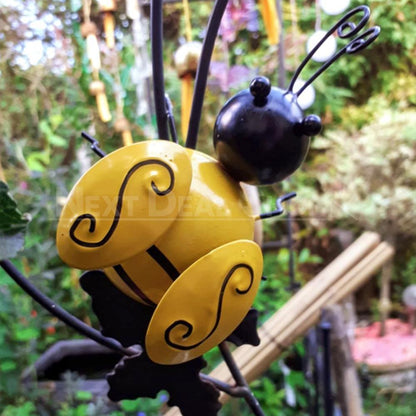 Skorter | 4 Pcs Metal Bumblebee Wall Decor