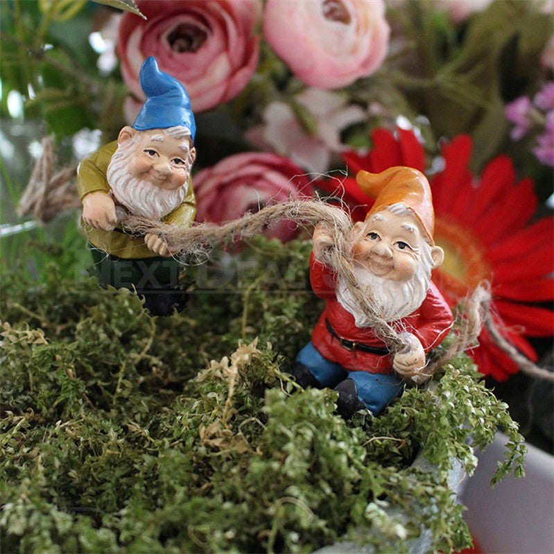 Skorter | 4 pcs Resin Gnome Garden Decoration