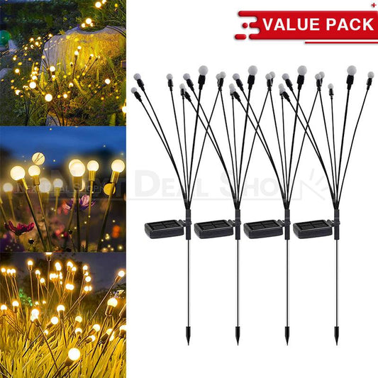 Skorter | 4 Pcs - Solar Powered LED Sparkling Stake Light