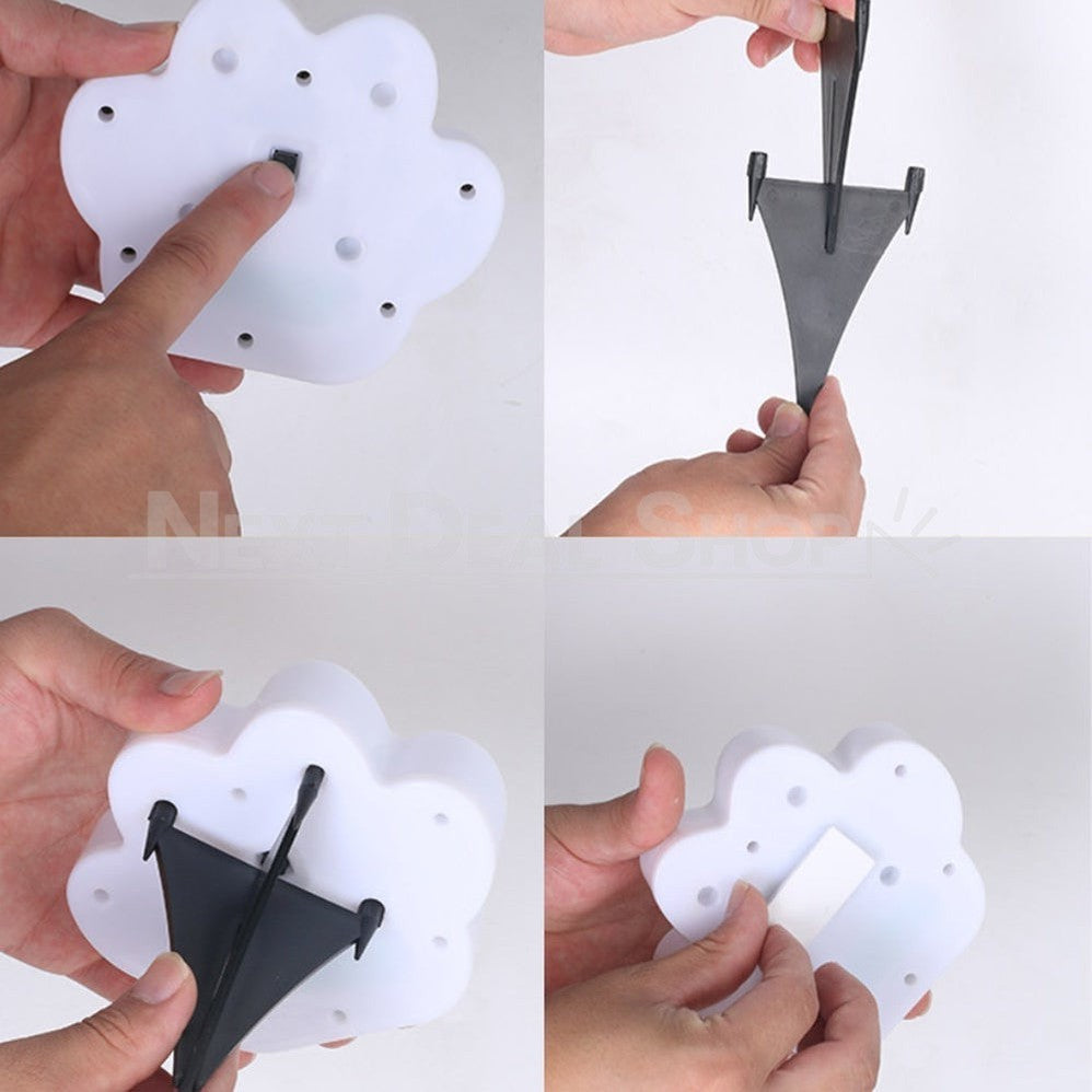 Skorter | 4 Pcs - Solar Powered Paw Print Tray Light