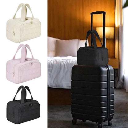 Skorter | 4-in-1 Puffy Toiletry Bag for Women – Large Travel Makeup & Skincare Organiser