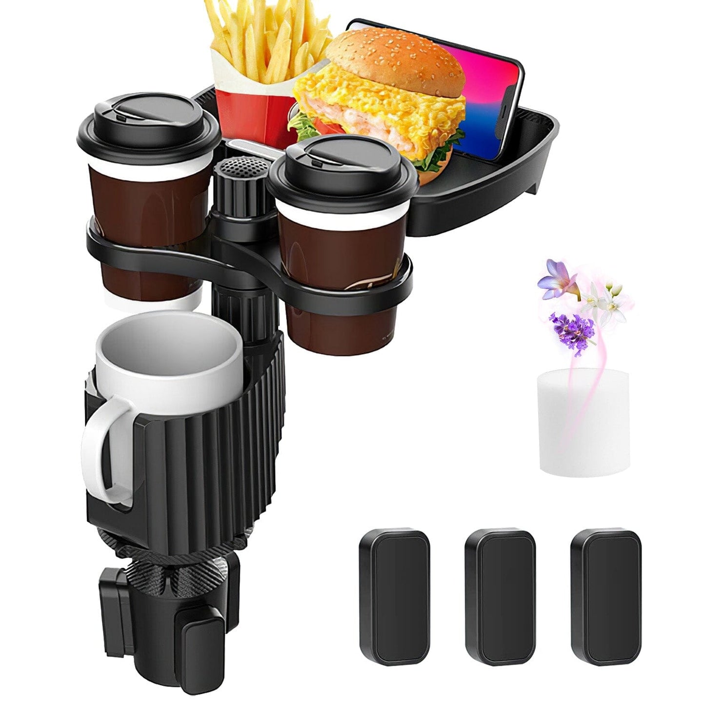 Skorter | 4-in-1 Car Cup Holder Tray Table