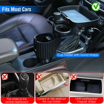 Skorter | 4-in-1 Car Cup Holder Tray Table