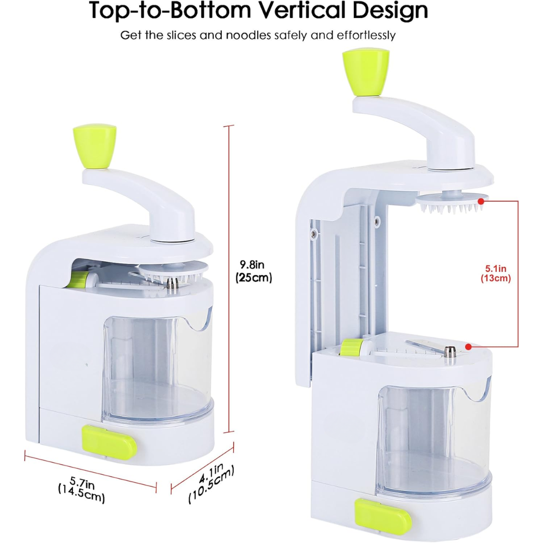 Skorter | 4-in-1 Heavy Vegetable Spiralizer with Strong Suction Cup