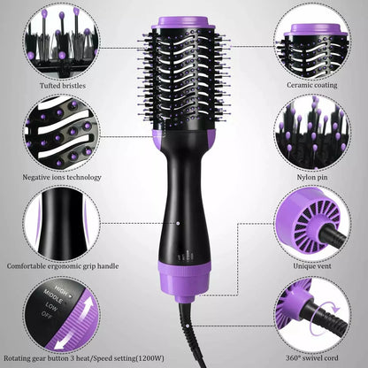 Skorter | 4-in-1 Negative Ion Hot Hair Dryer Brush, ASOGO One Step Hair Dryer & Volumizer