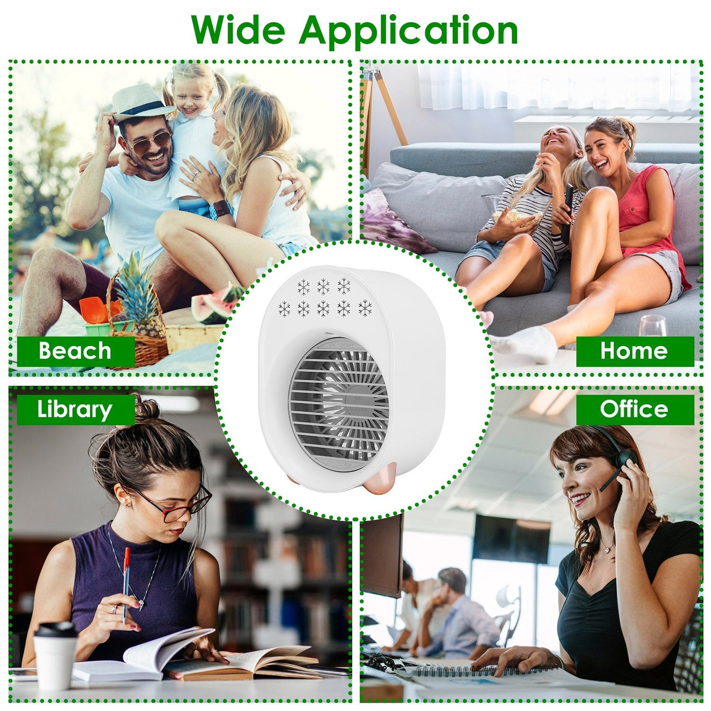 Skorter | 4-in-1 Portable Mini Desk Water Mist Cooling Air Conditioner