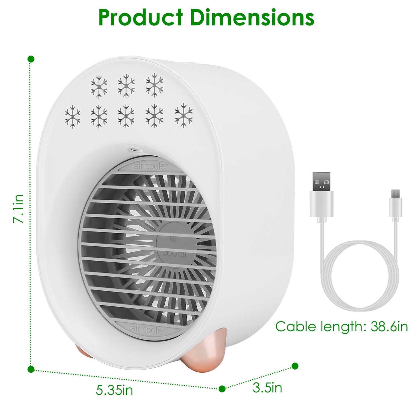 Skorter | 4-in-1 Portable Mini Desk Water Mist Cooling Air Conditioner